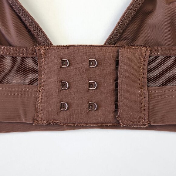 Parade Triangle Soft Mesh Bralette Brown sz M *FLAWED* - Picture 5 of 8